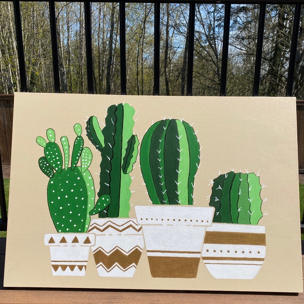 Cactus painting 🖼